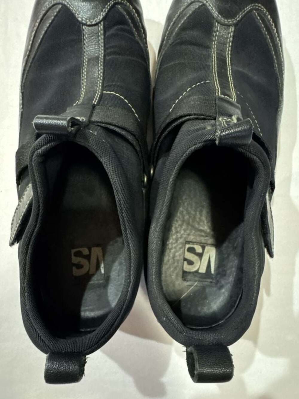 VS Tuff Black Leather Slip-On Casual Shoes - Picture 4 of 6